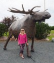 Eloise and the moose statue